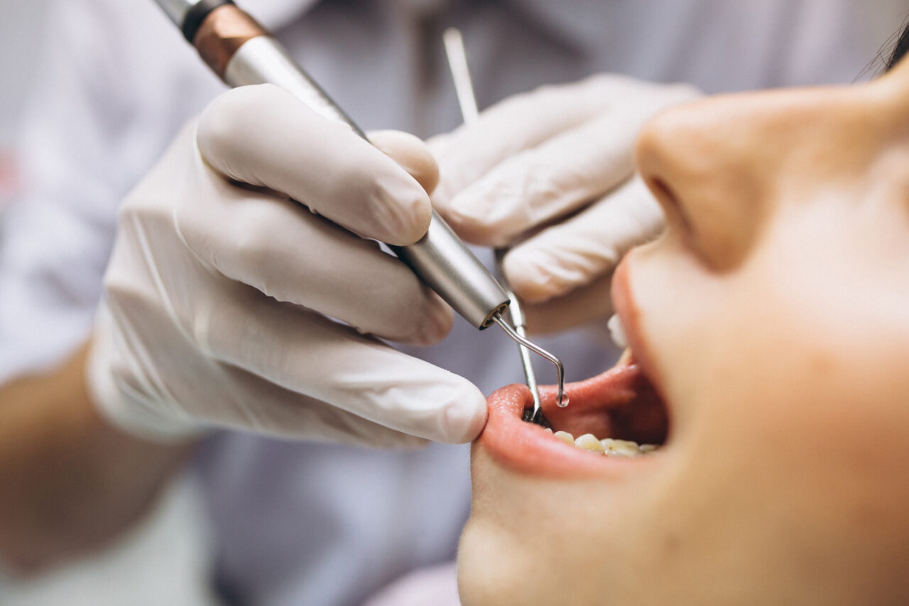 Woman patient at dentist Woman patient at dentist