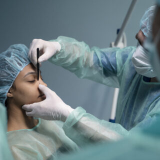 side-view-doctor-checking-patient-before-rhinoplasty side-view-doctor-checking-patient-before-rhinoplasty